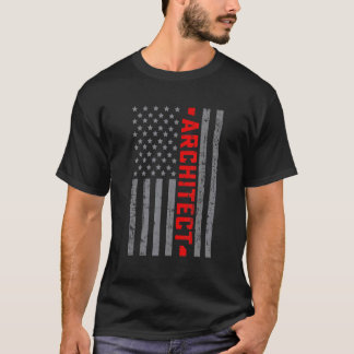American Flag Architect US Flag Vintag für Men Da T-Shirt