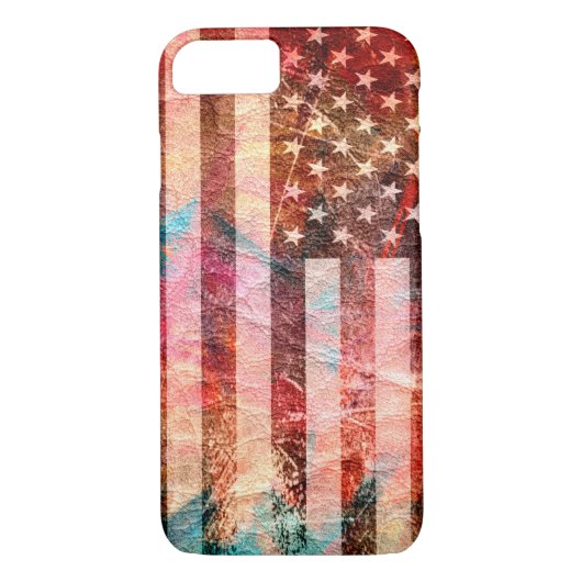 American Flag Art #2 Case-Mate iPhone Hülle (Rückseite)