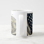 American Flag Art Jumbo-Tasse (Rückseite)