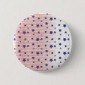 American Flag Art US Flagge Chic Button (Vorderseite)