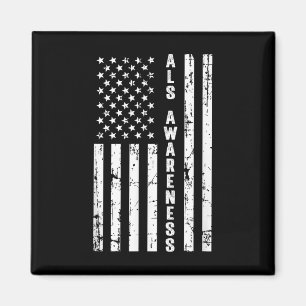 American Flag As Awareness Montag Mai Magnet