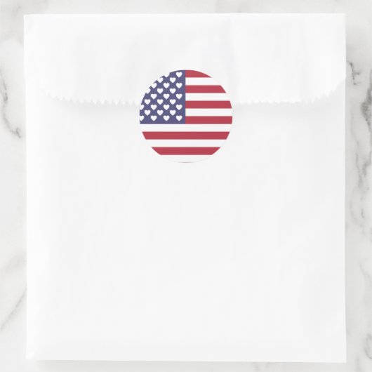 American Flag Aufkleber (Tasche)