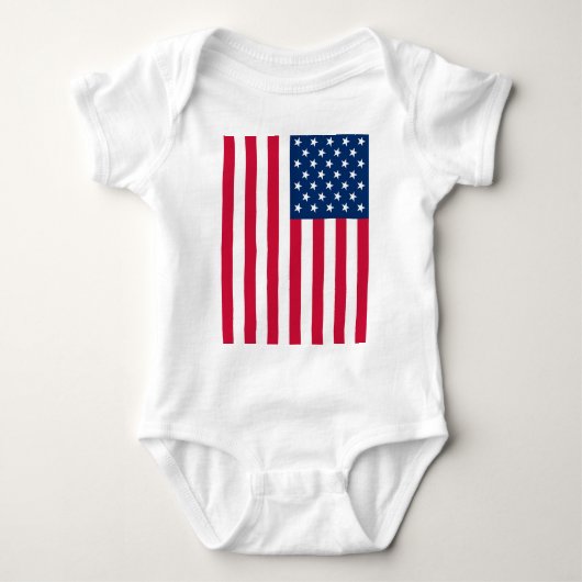 American Flag Baby Bodysuit Strampler (Vorderseite)