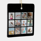 American Flag Baby First Year Foto Collage Keramikornament (Rechts)