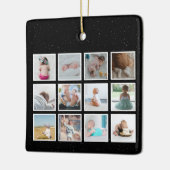 American Flag Baby First Year Foto Collage Keramikornament (Links)