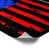 American Flag Badminton Poster (Ecke)