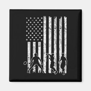 American Flag Badminton Shirt Men Usa Flag Badmint Magnet