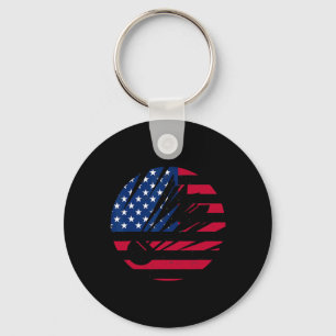American Flag Badminton Shirt Men Women Usa Badmin Schlüsselanhänger