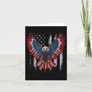 American Flag Bald Adler 4. Juli Usa Patriotic Karte