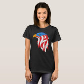 American Flag Bald Eagle 4. Juli T-Shirt (Vorne ganz)