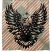 American Flag Bald Eagle America Duschvorhang (Vorderseite)