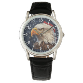 American Flag Bald Eagle Armbanduhr