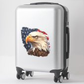 American Flag Bald Eagle Aufkleber (Koffer)