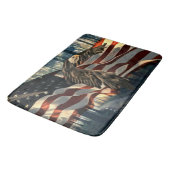 American Flag Bald Eagle Badematte (Schrägansicht)