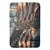 American Flag Bald Eagle Badematte (Vorderseite Vertikal)