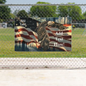 American Flag Bald Eagle Banner (Insitu)