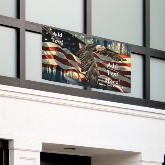 American Flag Bald Eagle Banner (Äußeres Gebäude)