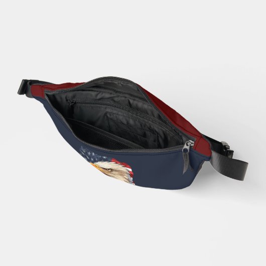 American Flag Bald Eagle Bauchtasche (Offen)