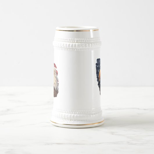 American Flag Bald Eagle Bierglas (Mittel)