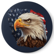 American Flag Bald Eagle