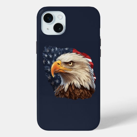 American Flag Bald Eagle Case-Mate iPhone Hülle (Rückseite)