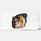 American Flag Bald Eagle Case-Mate iPhone Hülle (Rückseite (Horizontal))