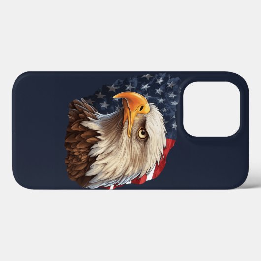 American Flag Bald Eagle Case-Mate iPhone Hülle (Rückseite (Horizontal))