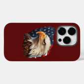 American Flag Bald Eagle Case-Mate iPhone Hülle (Rückseite (Horizontal))