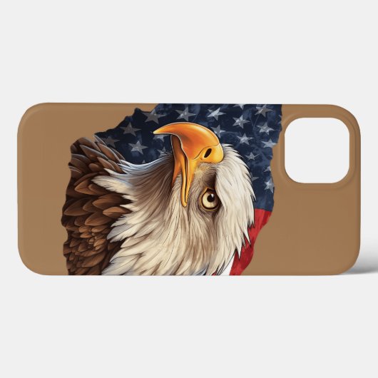 American Flag Bald Eagle Case-Mate iPhone Hülle (Rückseite (Horizontal))