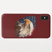 American Flag Bald Eagle Case-Mate iPhone Hülle (Rückseite (Horizontal))