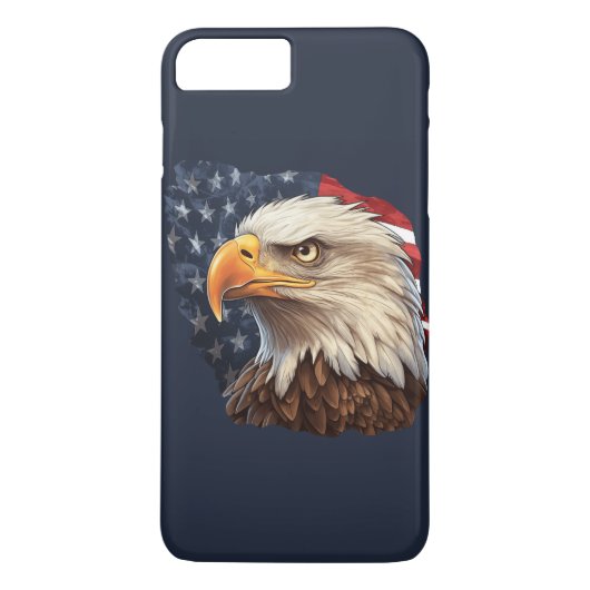 American Flag Bald Eagle Case-Mate iPhone Hülle (Rückseite)