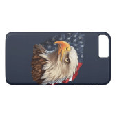 American Flag Bald Eagle Case-Mate iPhone Hülle (Rückseite (Horizontal))