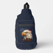 American Flag Bald Eagle Crossbody Bag (Vorderseite)