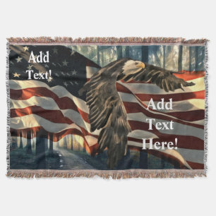 American Flag Bald Eagle Decke