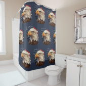 American Flag Bald Eagle Duschvorhang (Beispiel)