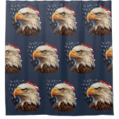 American Flag Bald Eagle Duschvorhang (Vorderseite)