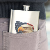 American Flag Bald Eagle Flachmann (Beispiel)