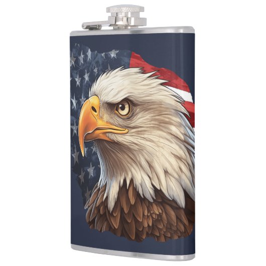 American Flag Bald Eagle Flachmann (Links)