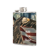 American Flag Bald Eagle Flachmann (Links)