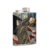 American Flag Bald Eagle Flachmann (Rechts)