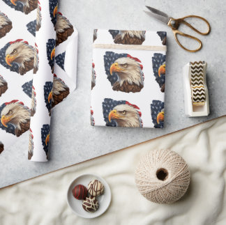 American Flag Bald Eagle Geschenkpapier