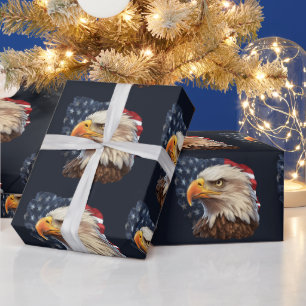 American Flag Bald Eagle Geschenkpapier