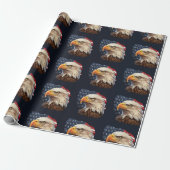 American Flag Bald Eagle Geschenkpapier (Ungerollt)