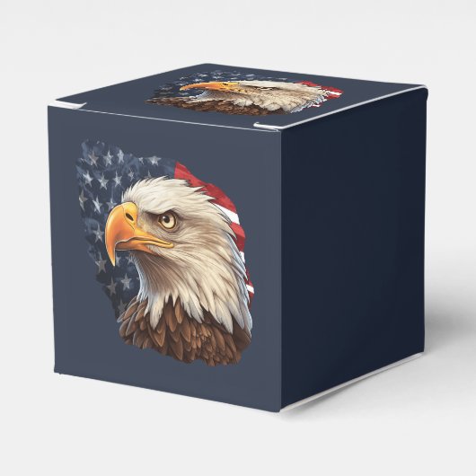 American Flag Bald Eagle Geschenkschachtel (Vorderseite)