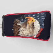 American Flag Bald Eagle Golf Headcover (Vorderseite)
