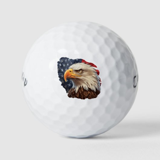 American Flag Bald Eagle Golfball (Vorderseite)