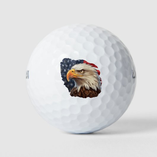 American Flag Bald Eagle Golfball (Vorderseite)