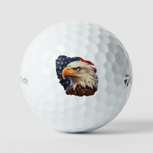American Flag Bald Eagle Golfball (Vorderseite)
