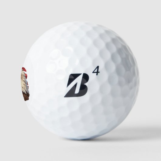 American Flag Bald Eagle Golfball (Logo)