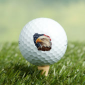American Flag Bald Eagle Golfball (Insitu T-Shirt)